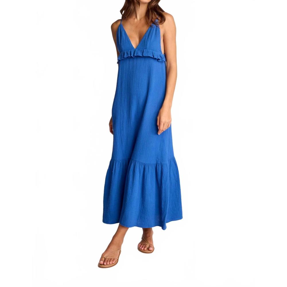 NEW SUNDAYS garnet dress in olympian blue